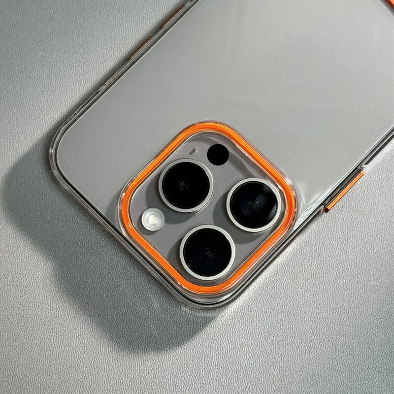 iPhone 16 Pro Case – Transparent Duo-Tone Design Cover | Pejayz