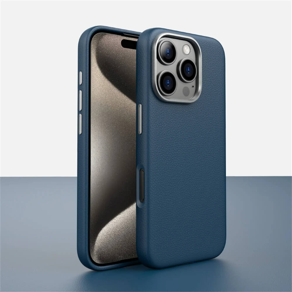 iPhone 16 Pro Premium Leather Magnetic Case - Pejayz