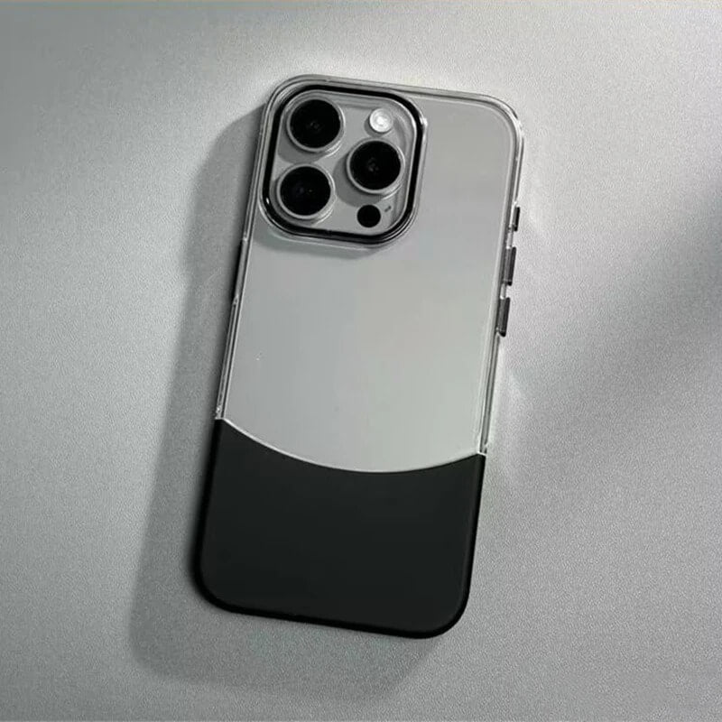 iPhone 16 Pro Case – Transparent Duo-Tone Design Cover | Pejayz
