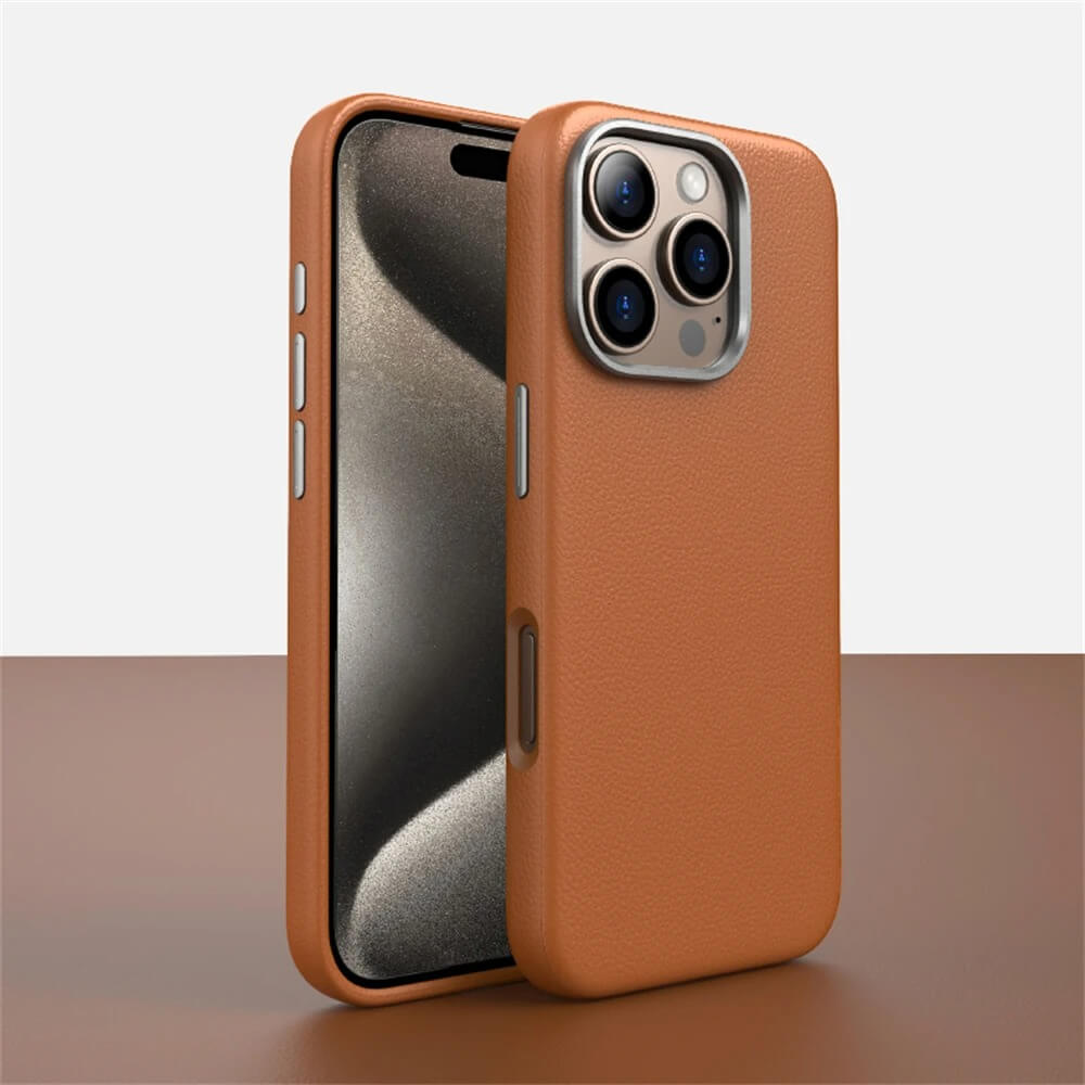 iPhone 16 Pro Premium Leather Magnetic Case - Pejayz