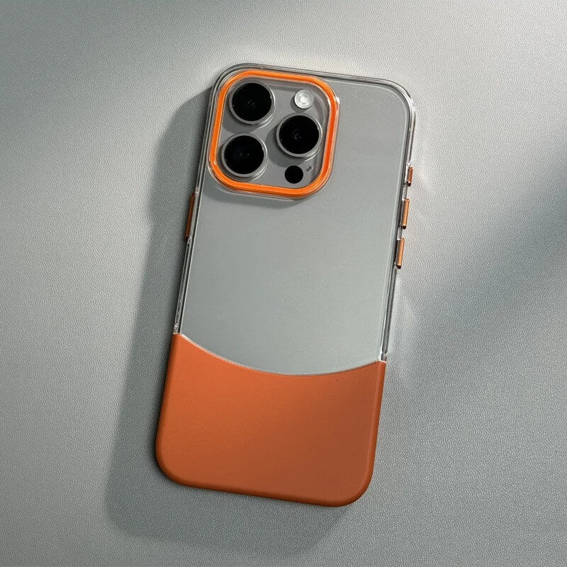 iPhone 16 Pro Case – Transparent Duo-Tone Design Cover | Pejayz