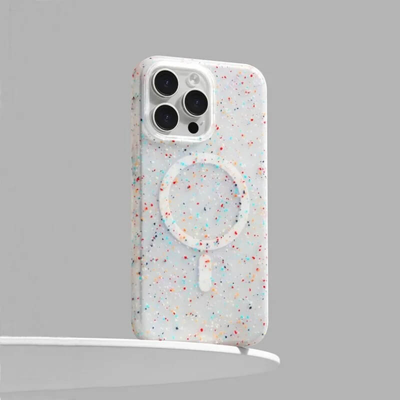 iPhone 16 Pro Case – Translucent Cover with Ink Dot Design | Pejayz
