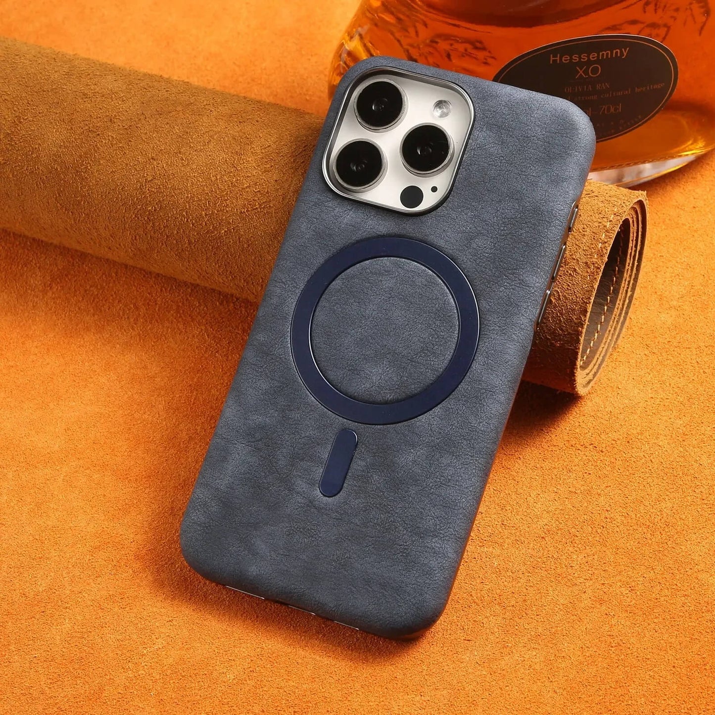 iPhone 15 Pro Case – Vintage Leather MagSafe Cover | Pejayz