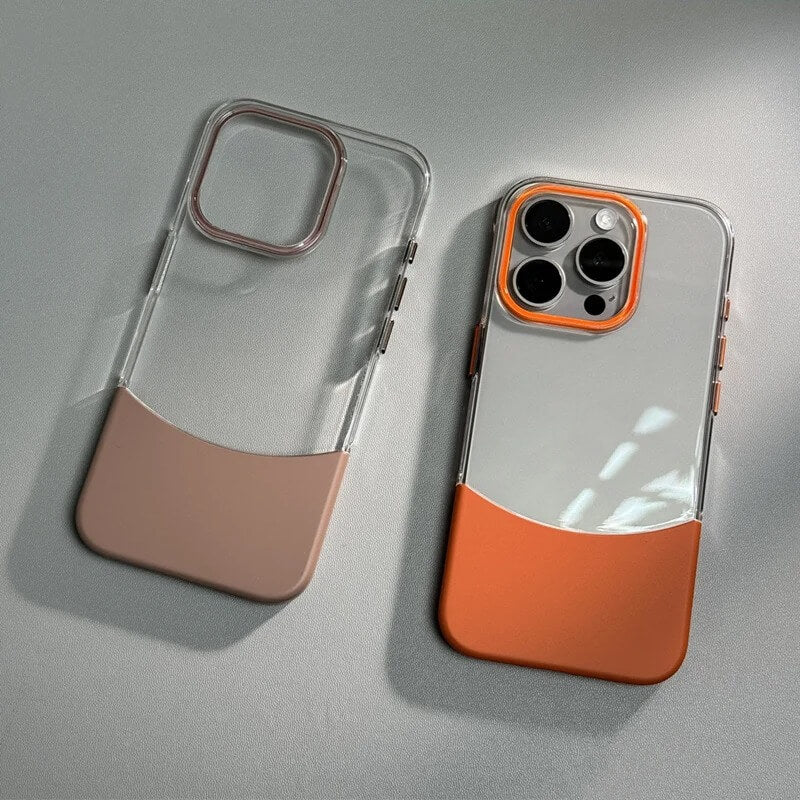 iPhone 16 Pro Case – Transparent Duo-Tone Design Cover | Pejayz