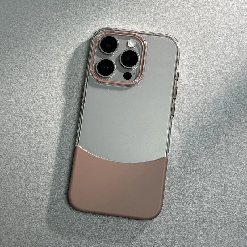 iPhone 16 Pro Case – Transparent Duo-Tone Design Cover | Pejayz
