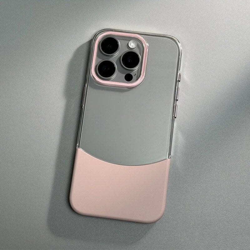 iPhone 16 Pro Case – Transparent Duo-Tone Design Cover | Pejayz