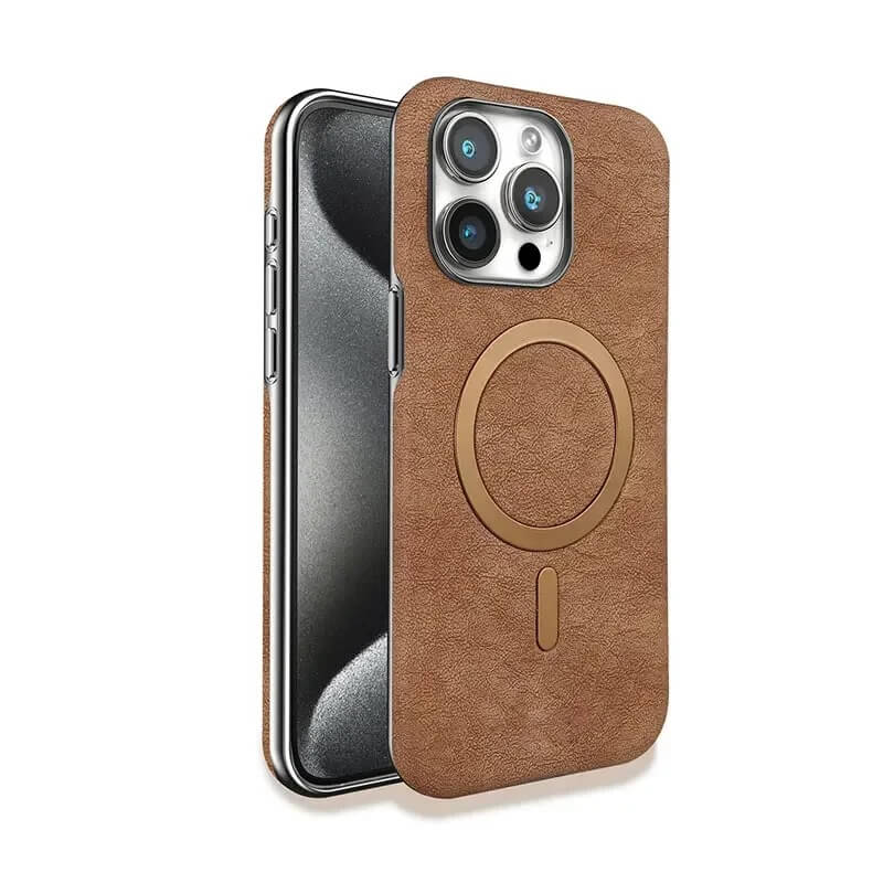 iPhone 15 Pro Case – Vintage Leather MagSafe Cover | Pejayz