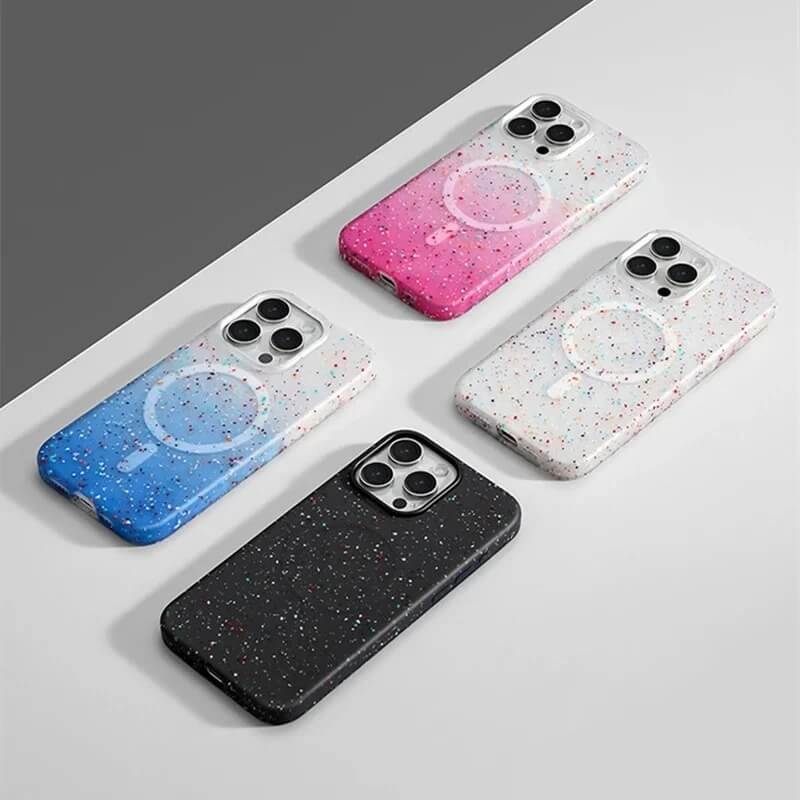 iPhone 16 Pro Case – Translucent Cover with Ink Dot Design | Pejayz