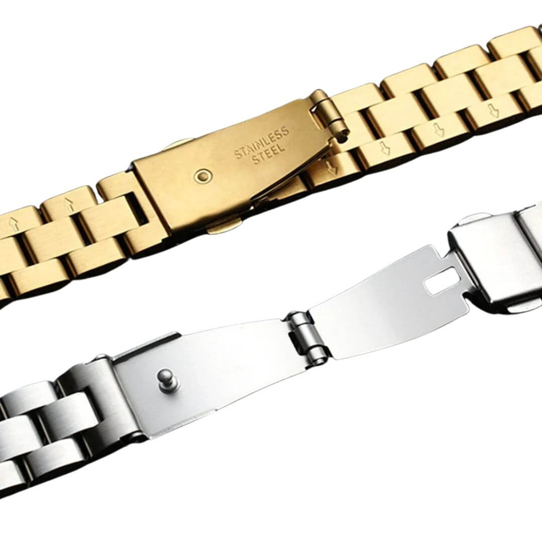 Slim Stainless Steel Metal Strap For Apple Watch Ultra - Gold | Pejayz