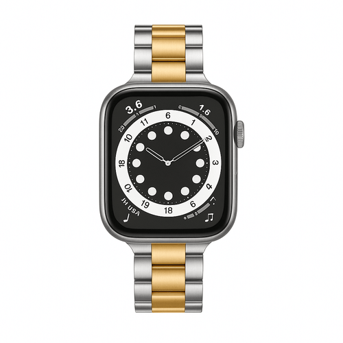Slim Stainless Steel Metal Strap For Apple Watch Ultra - Gold | Pejayz