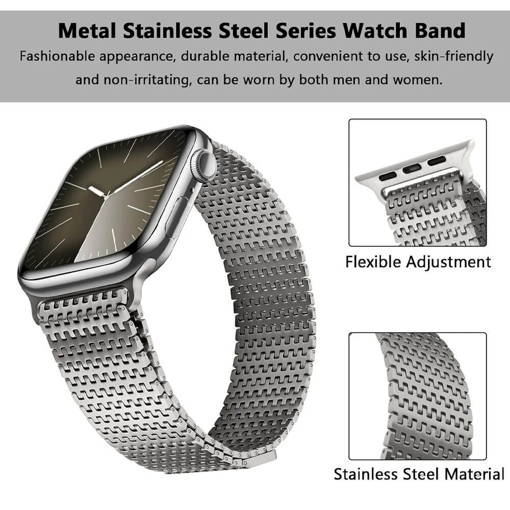 Titanium Metal Strap for Apple Watch Ultra 2 – Magnetic Band | Pejayz