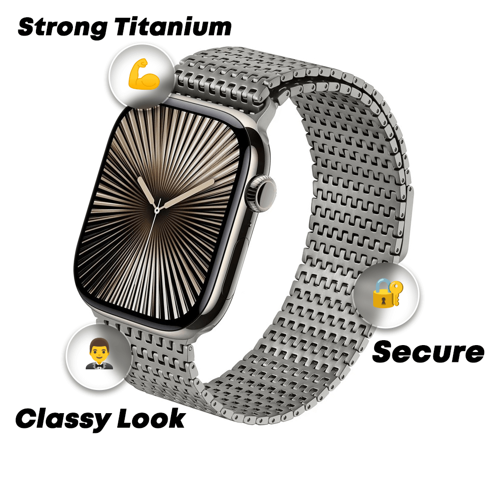Titanium Metal Strap for Apple Watch Ultra 2 – Magnetic Band | Pejayz