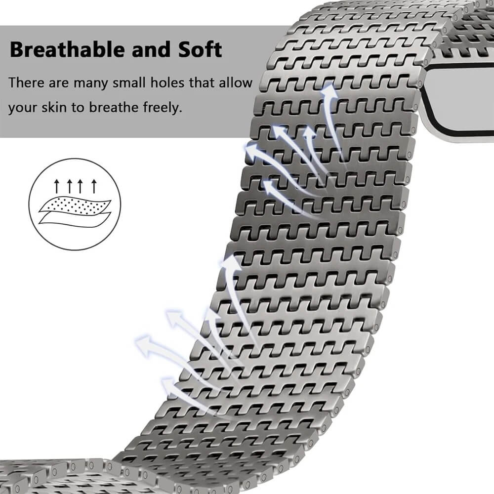 Titanium Metal Strap for Apple Watch Ultra 2 – Magnetic Band | Pejayz