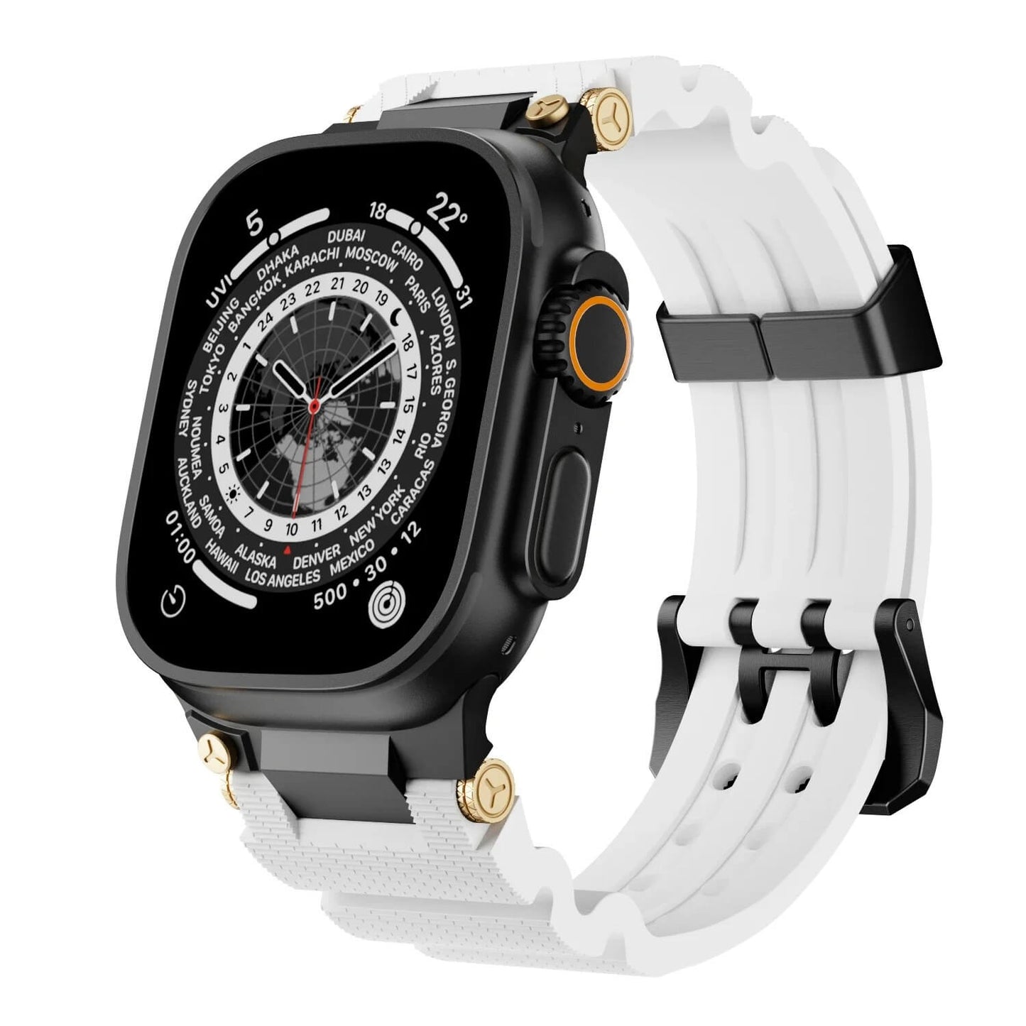 Apple Watch Ultra Strap Sports Silicone with Metal Adapter - Pejayz