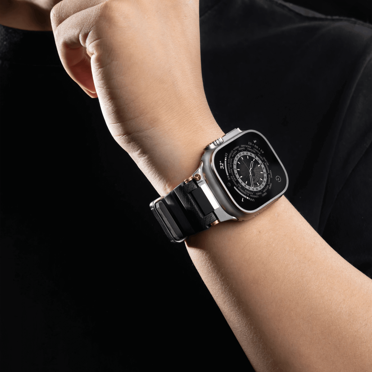 Apple Watch Ultra Sports Silicone Strap with Metal Adapter | Pejayz