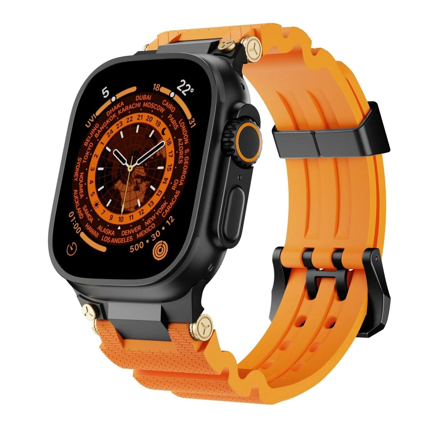 Apple Watch Ultra Strap Sports Silicone with Metal Adapter - Pejayz