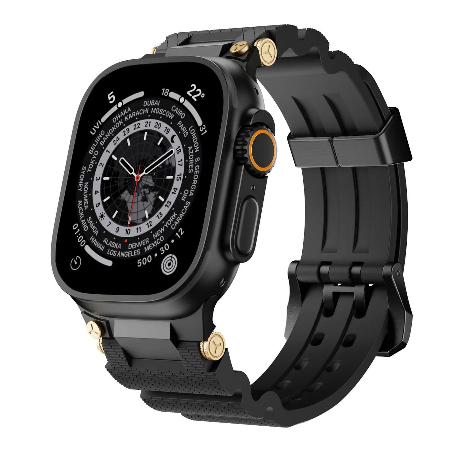 Apple Watch Ultra Strap Sports Silicone with Metal Adapter - Pejayz