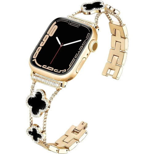 Apple Watch Strap Gold Metal for Women with Rhinestones | Pejayz