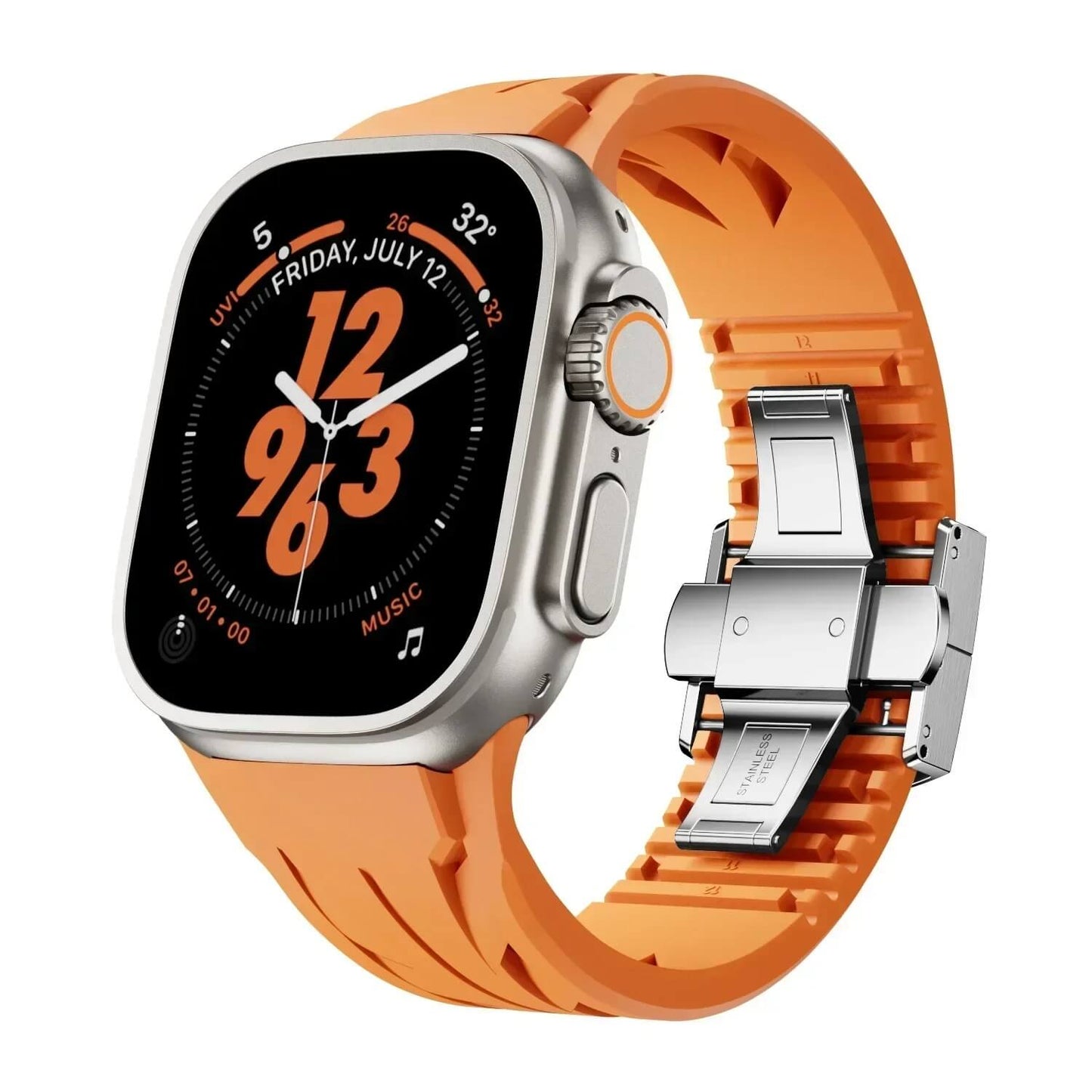 Apple Watch Ultra 2 Sporty Strap with Stainless Steel Buckle - Pejayz