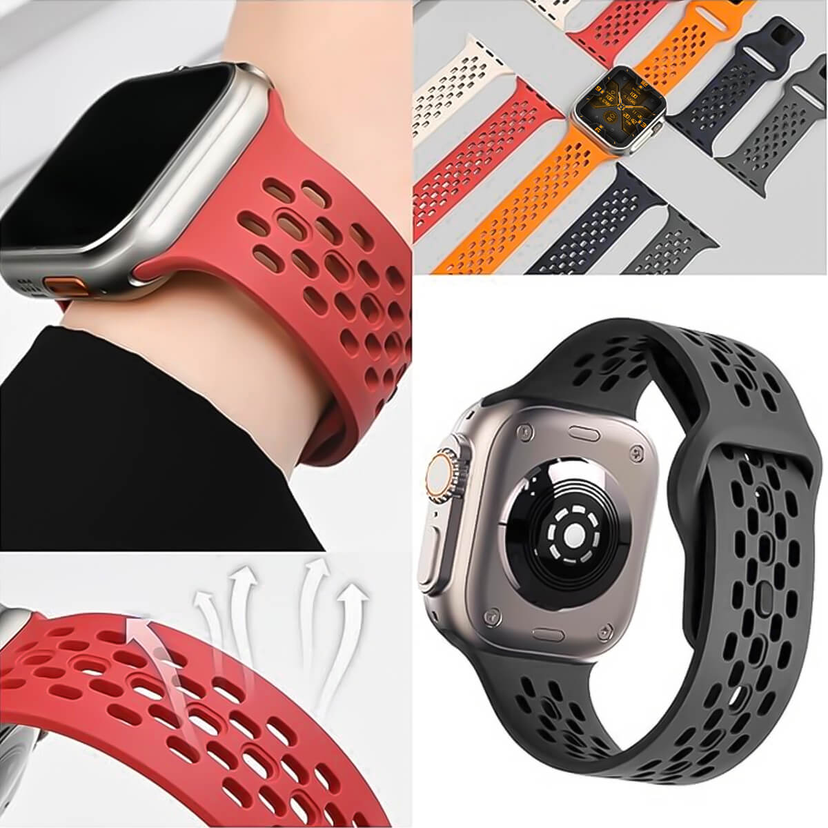 Apple Watch Ultra 2 Breathable Silicone Strap - Pejayz