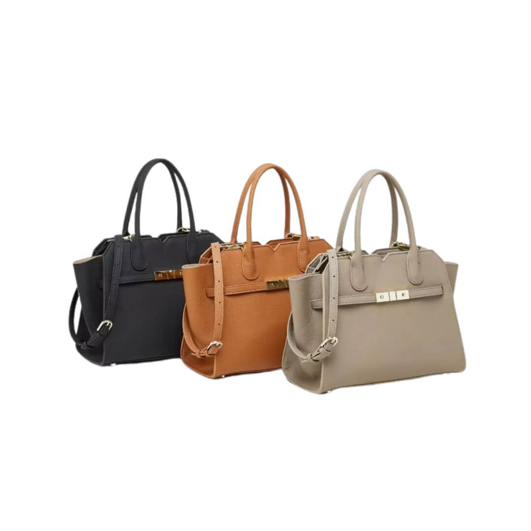 Designer Brown Leather Tote Handbag for Women | Pejayz UK