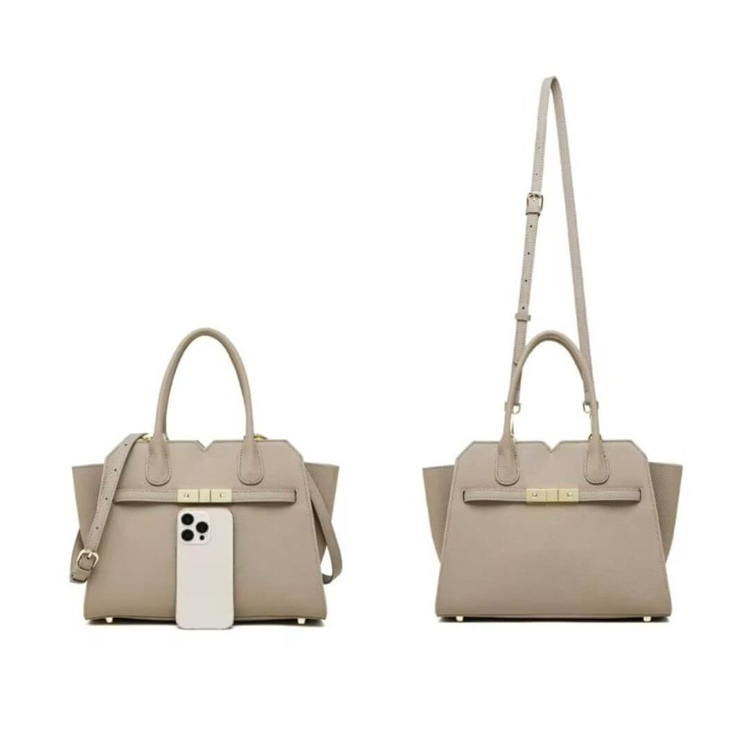 Designer Brown Leather Tote Handbag for Women | Pejayz UK