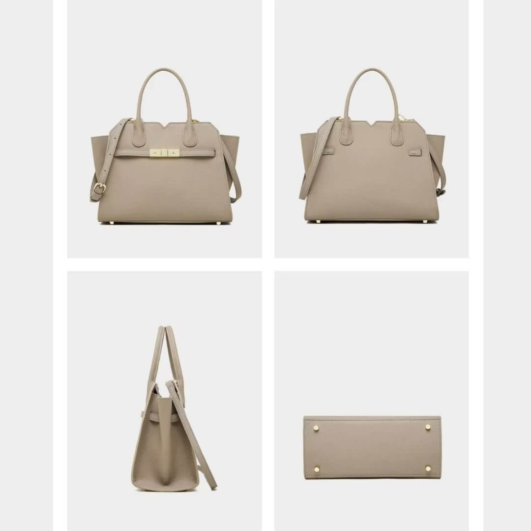 Designer Brown Leather Tote Handbag for Women | Pejayz UK
