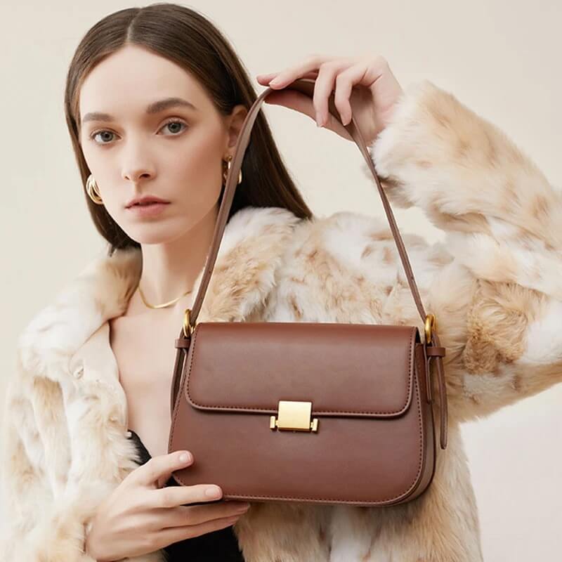 Designer Leather Crossbody Bag – Elegant Women's Handbag UK