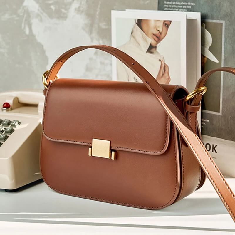 Designer Style Genuine Leather Shoulder and Crossbody Bag - Pejayz