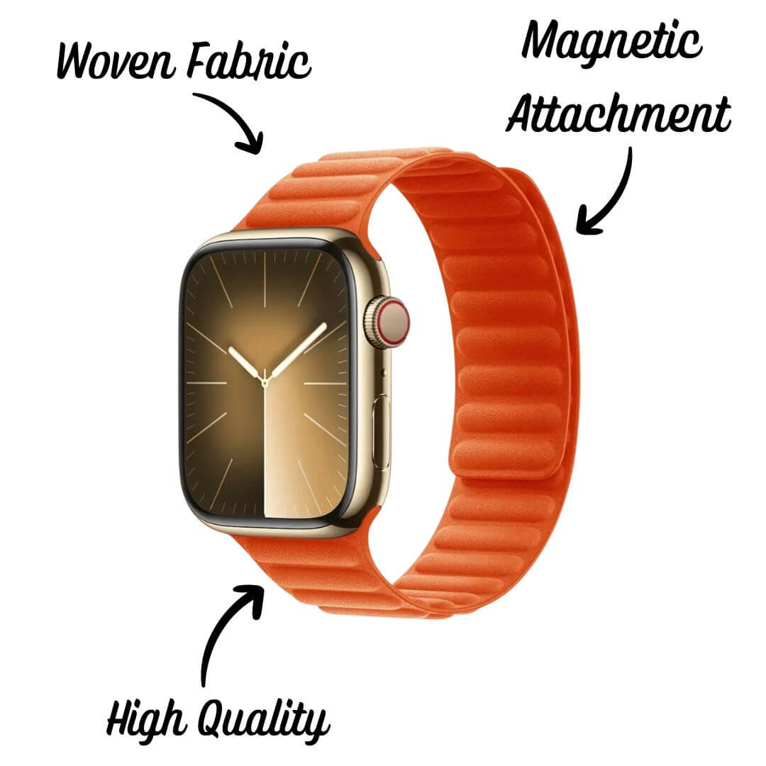 Apple Watch Ultra 2 and Series 10 Fine Woven Fabric Magnetic Strap - Pejayz