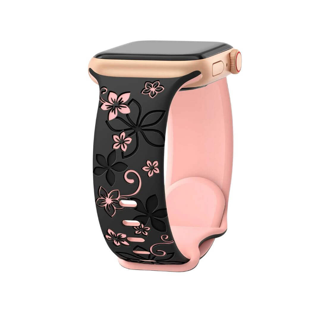 Apple Watch Series 7 8 9 Floral Pattern Strap Perfect For Ladies - Pejayz