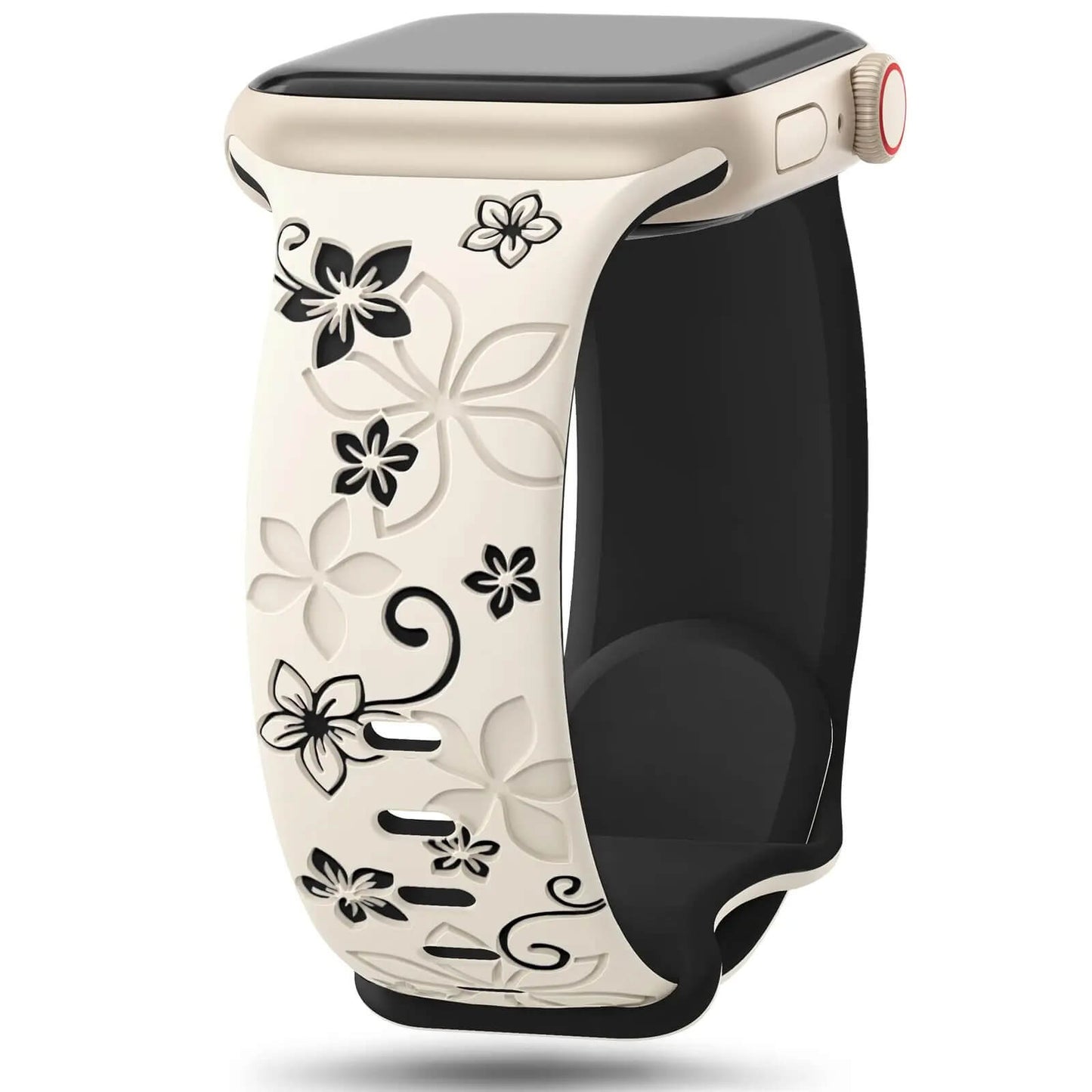 Apple Watch Series 7 8 9 Floral Pattern Strap Perfect For Ladies - Pejayz