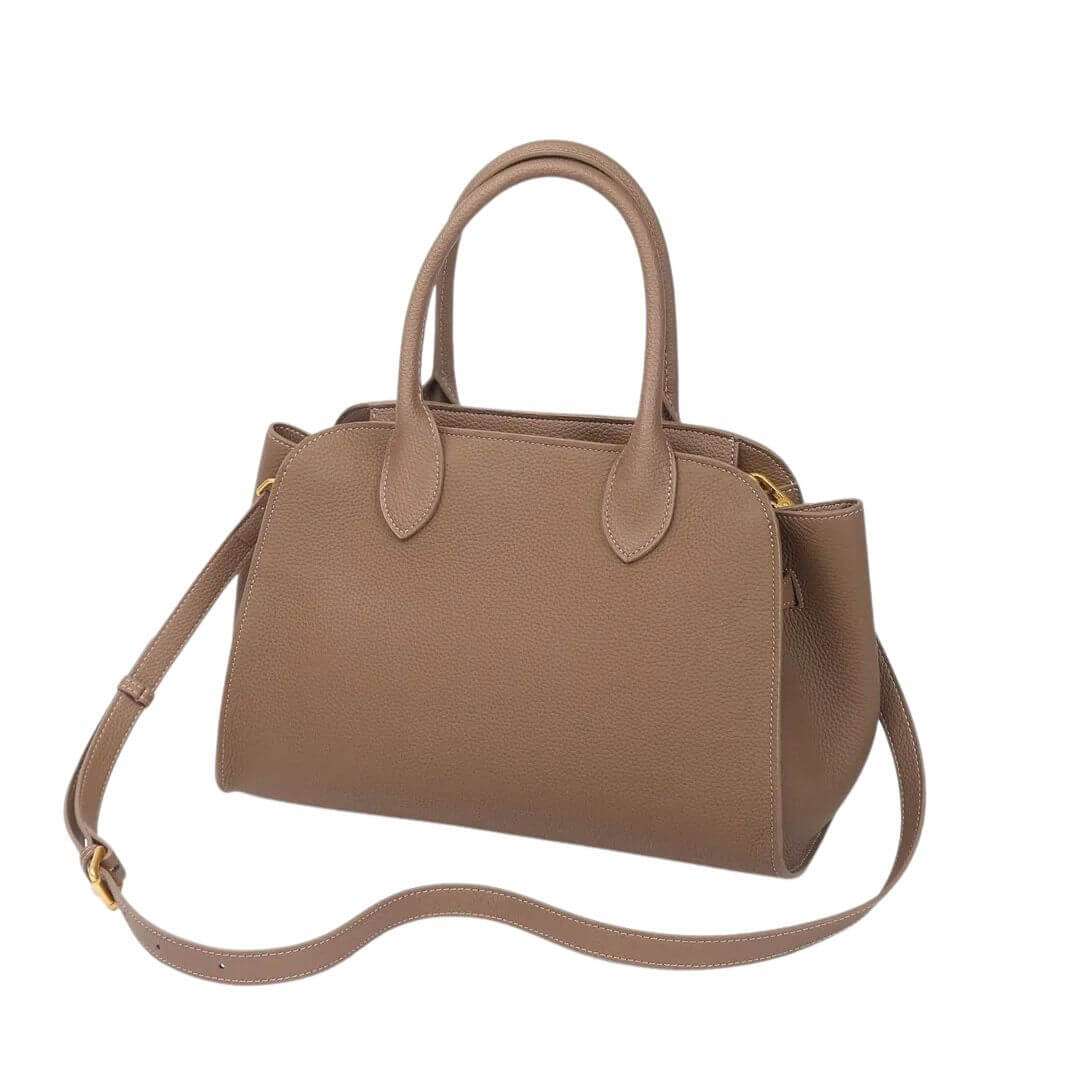 Luxury Brown Cow Leather Designer Handbag for Women UK