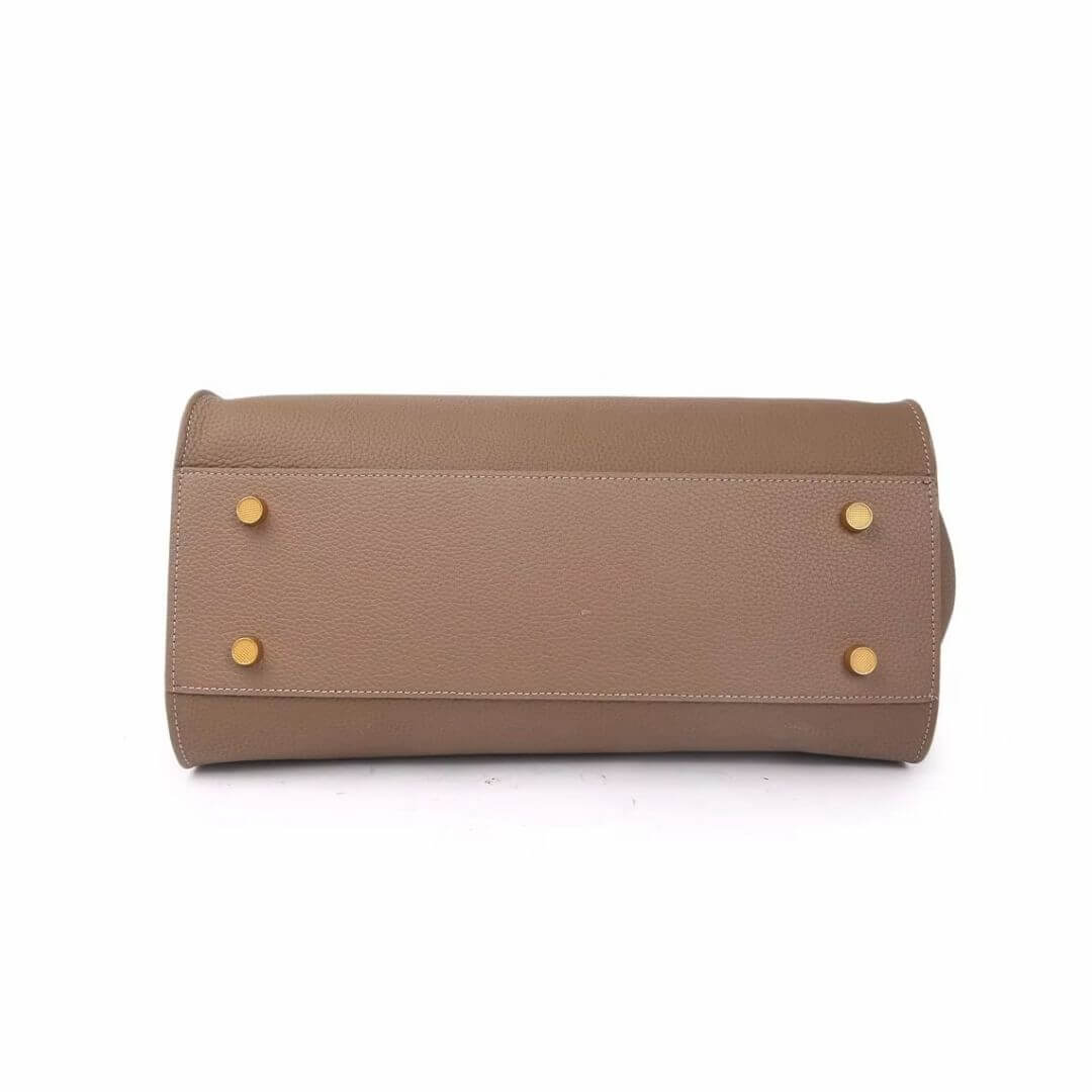 Luxury Brown Cow Leather Designer Handbag for Women UK