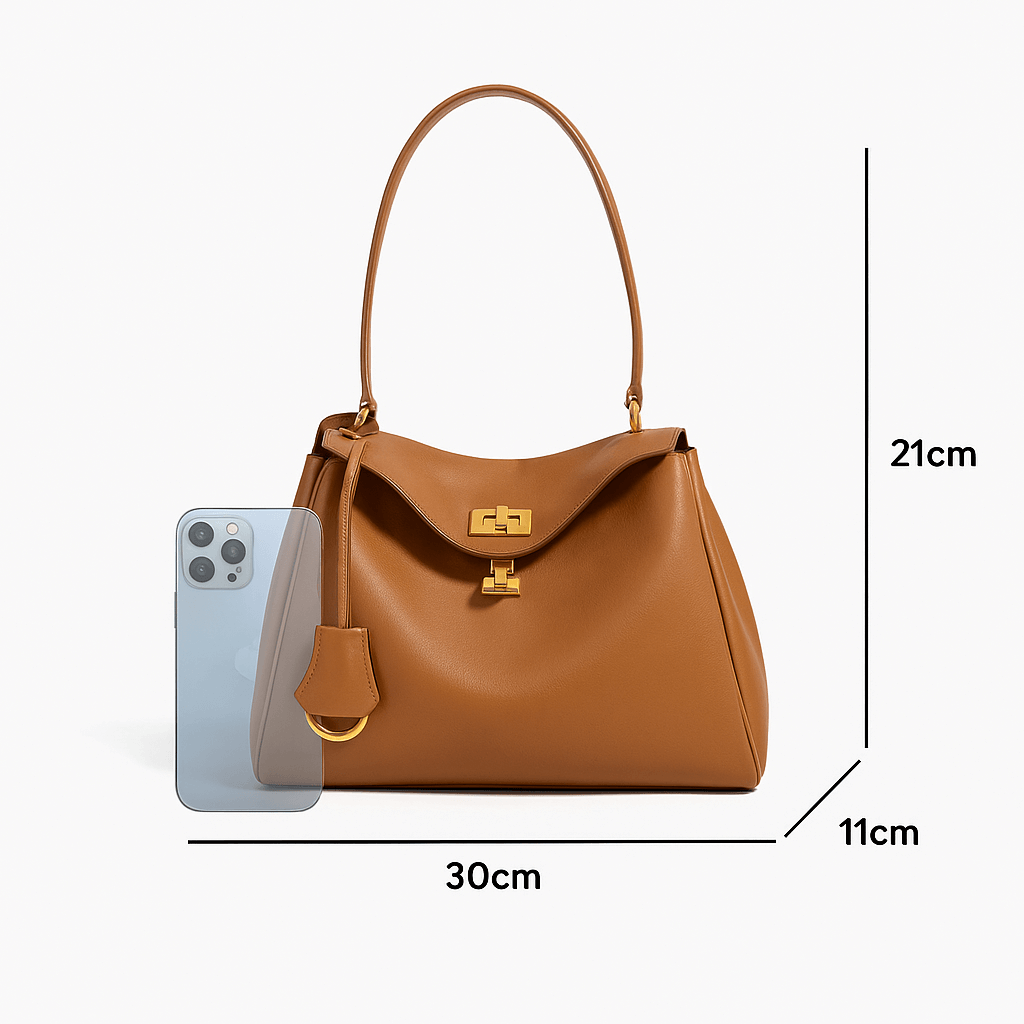 Genuine Leather Brown Tote Handbag for Women | Pejayz UK