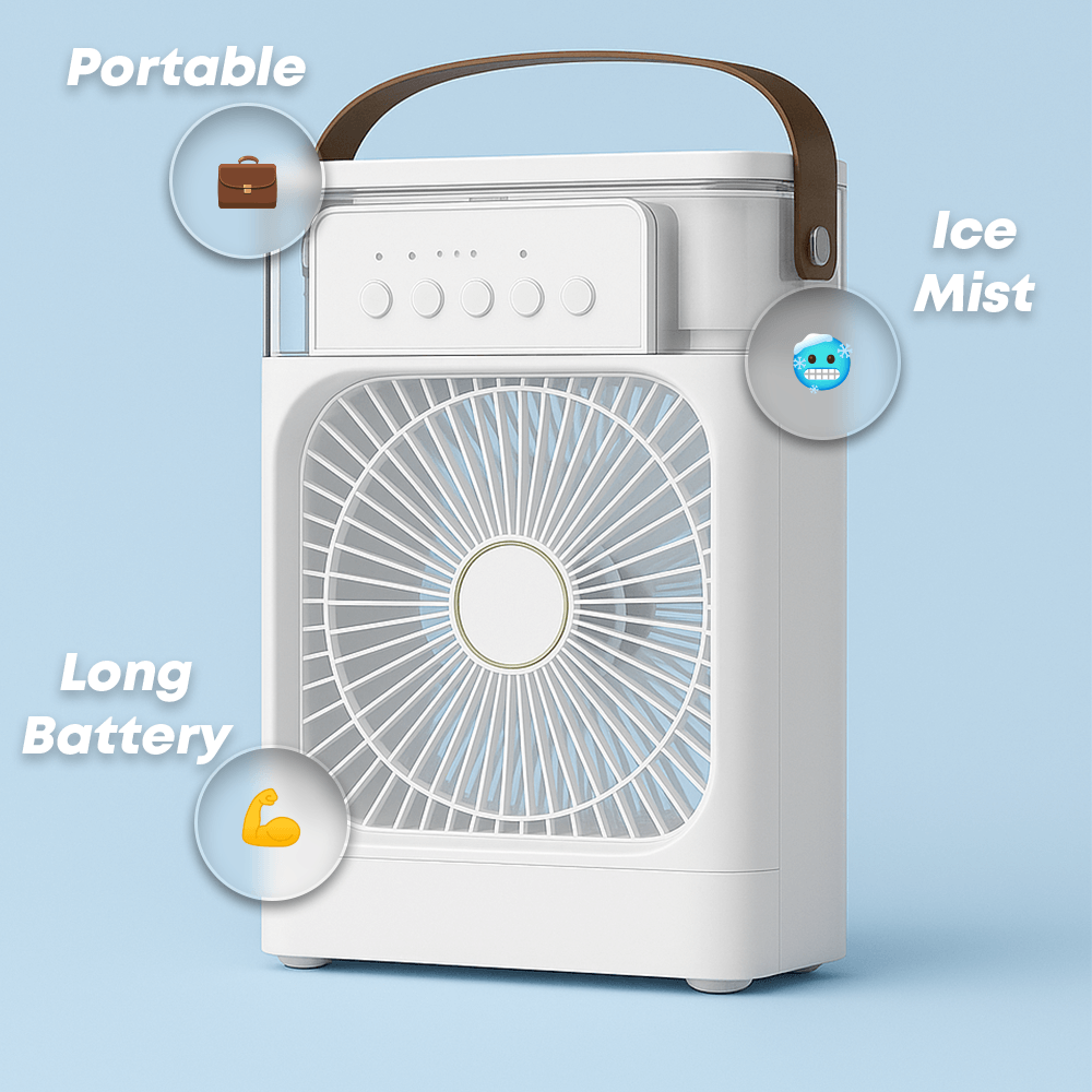 Mini Portable Air Cooler Ice Misting Fan | Pejayz