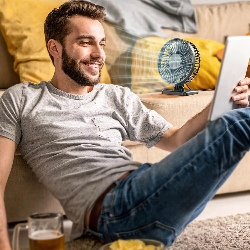 Portable Mini USB Desk Fan Rechargeable for Home Office | Pejayz