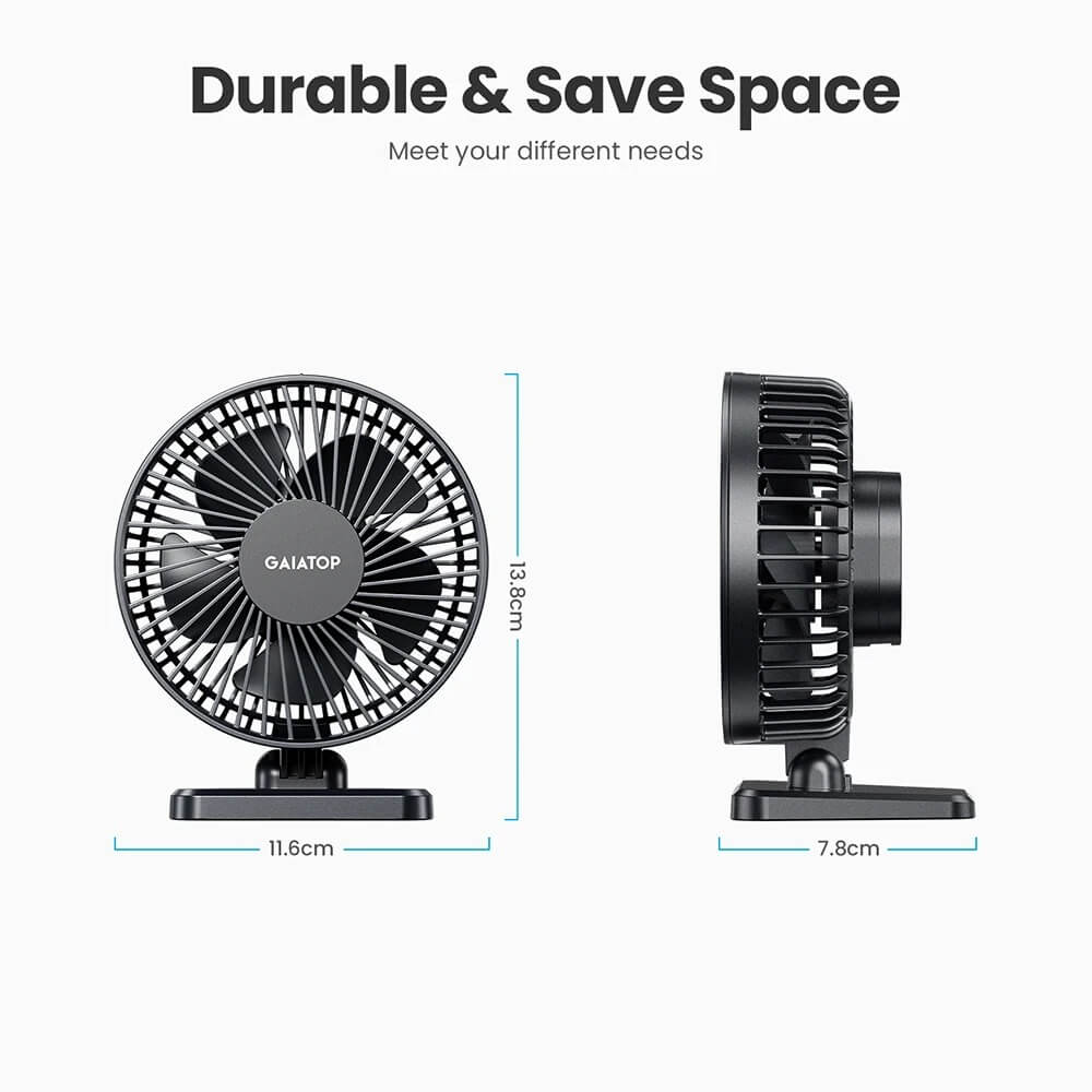 Portable Mini USB Desk Fan Rechargeable for Home Office | Pejayz