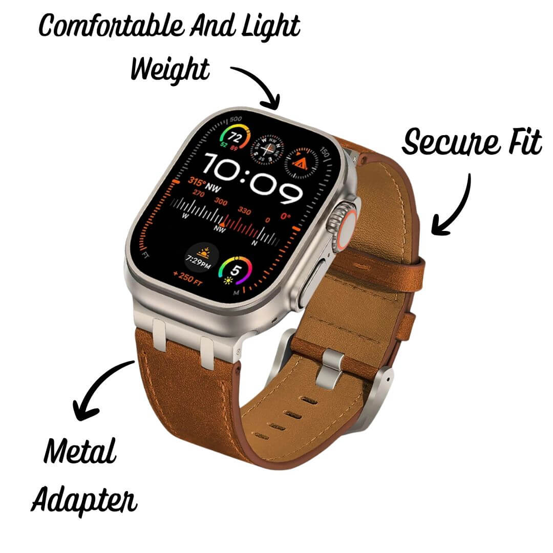 Apple Watch Ultra 2 Premium Genuine Leather Strap - Pejayz