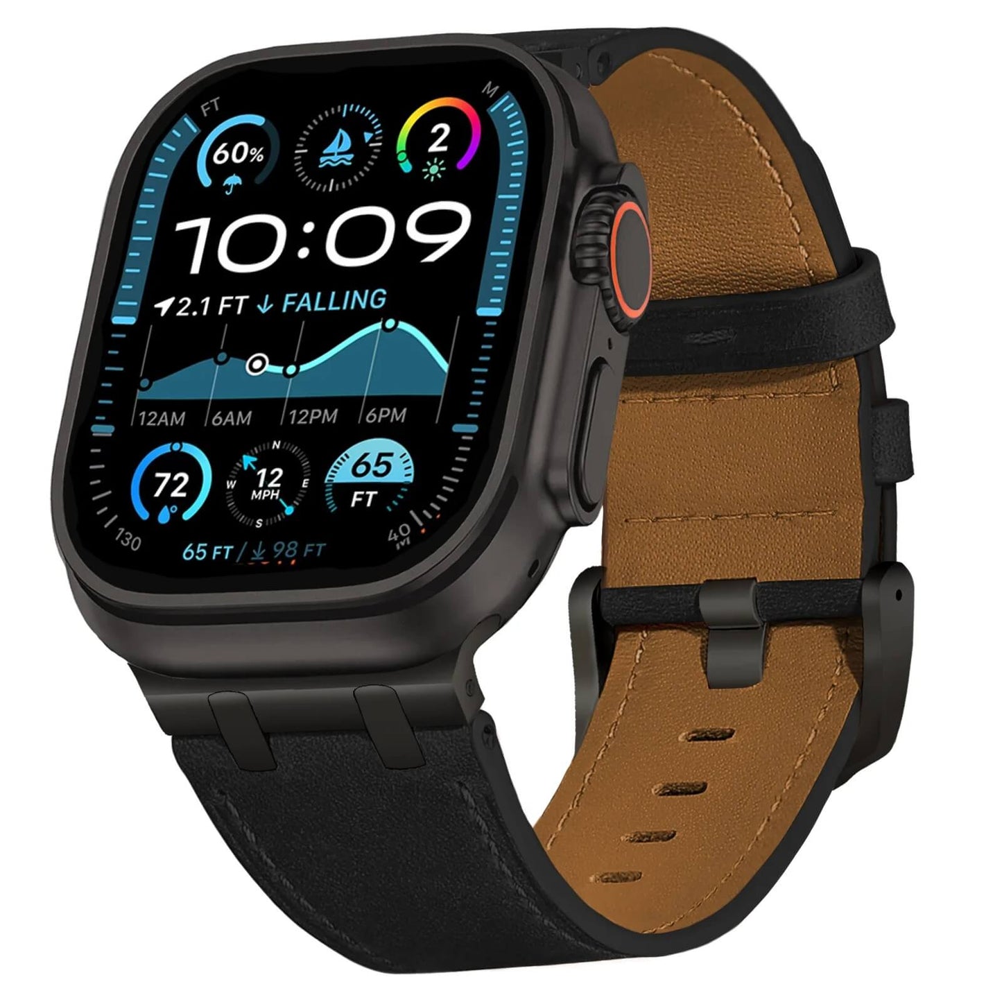 Apple Watch Ultra 2 Premium Genuine Leather Strap - Pejayz