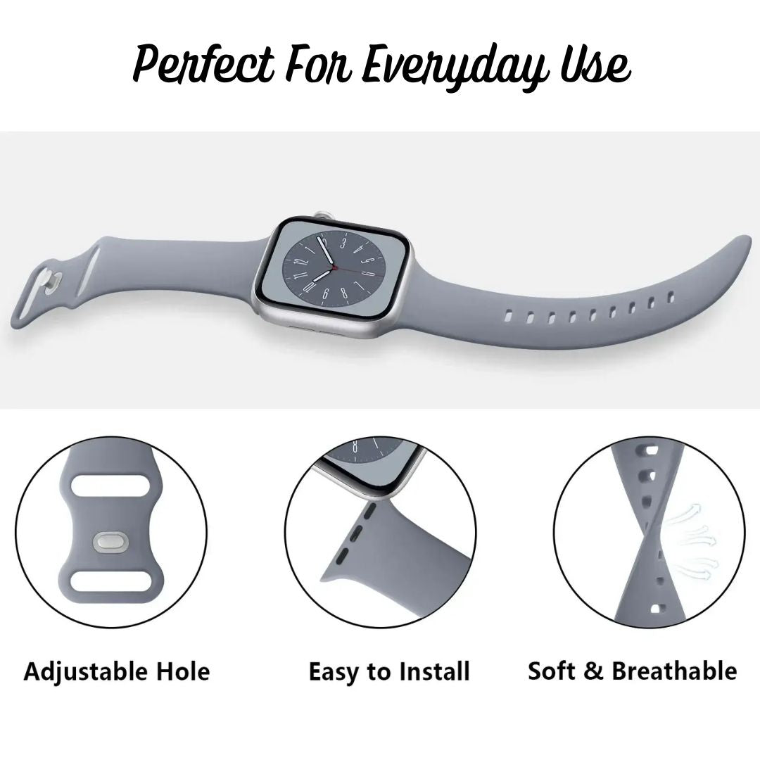 Apple Watch Series Soft Silicone Replacement Strap - Pejayz