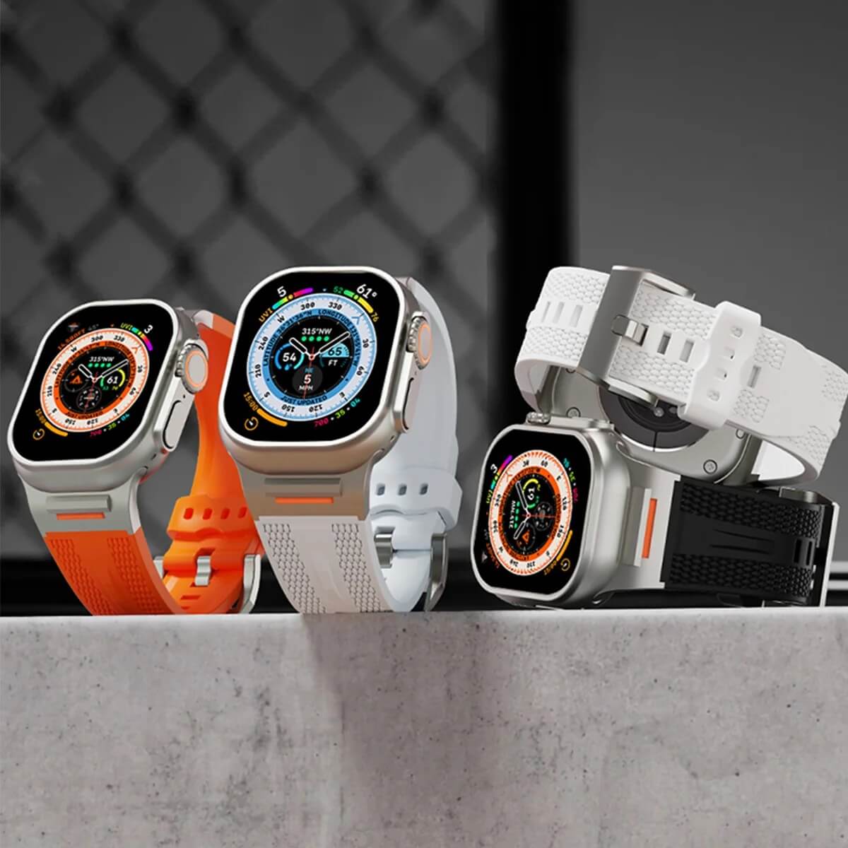 Apple Watch Ultra 2 Premium Sports Silicone Strap - Pejayz