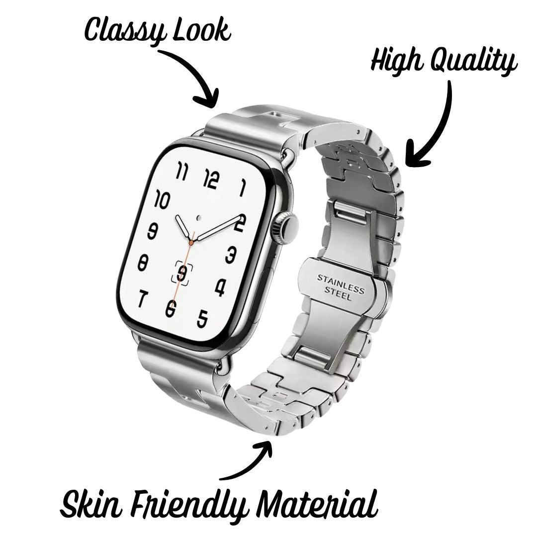 Apple Watch Series 10 Premium Stainless Steel Strap - Pejayz