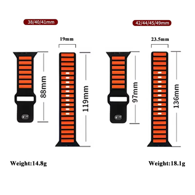 Apple Watch Ultra 2 Strap Premium Silicone Stripes - Pejayz