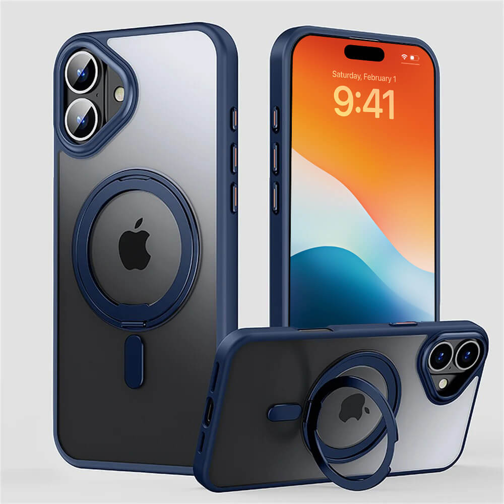 iPhone 16 Case with Rotating Stand and Shockproof Design - Pejayz