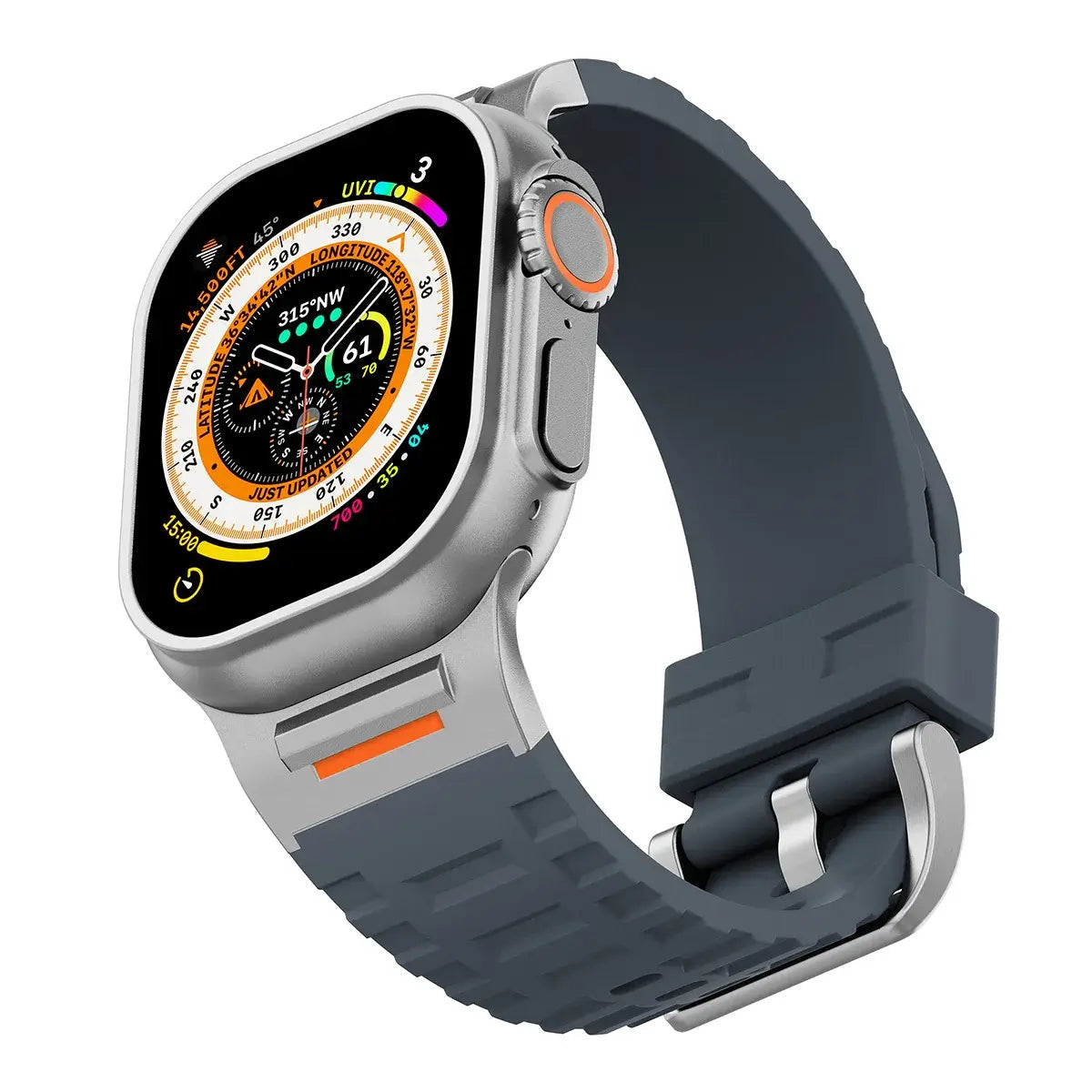 Apple Watch Ultra 2 Rugged Sports Silicone Strap - Pejayz