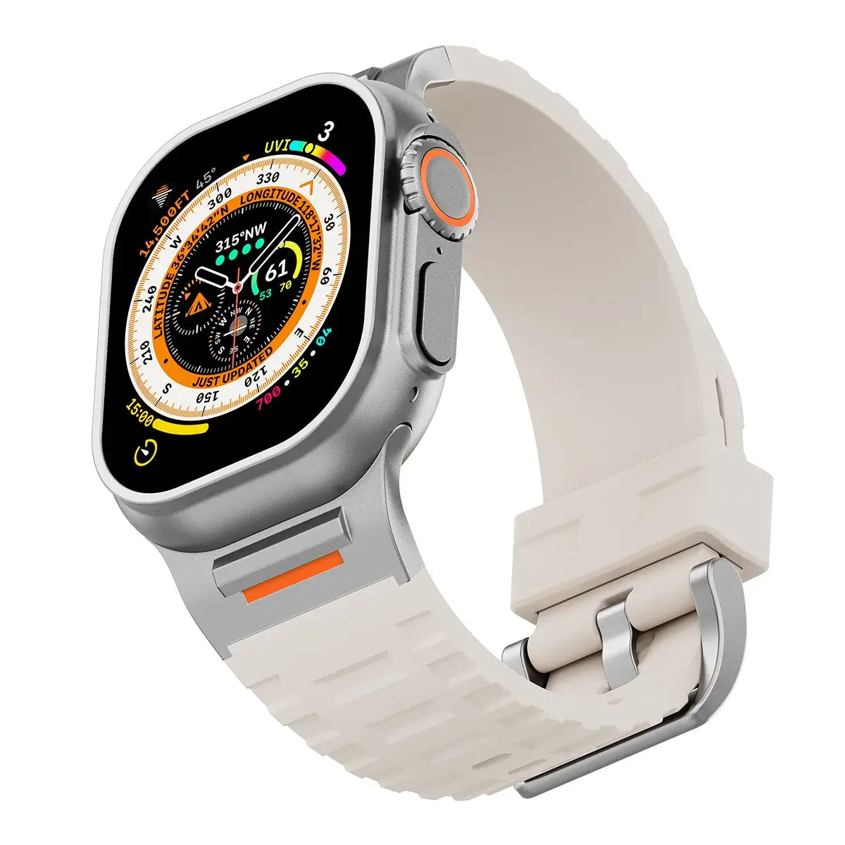 Apple Watch Ultra 2 Rugged Sports Silicone Strap - Pejayz
