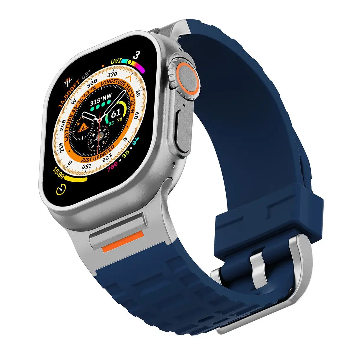 Apple Watch Ultra 2 Rugged Sports Silicone Strap - Pejayz