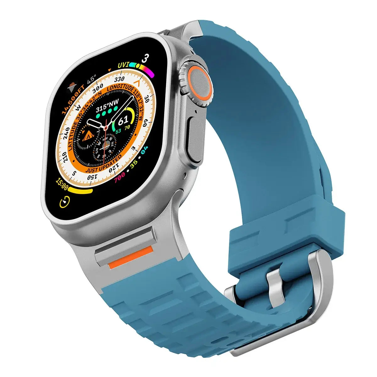 Apple Watch Ultra 2 Rugged Sports Silicone Strap - Pejayz