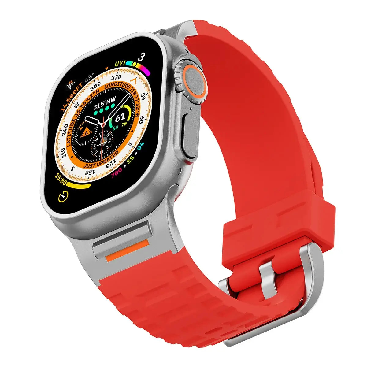 Apple Watch Ultra 2 Rugged Sports Silicone Strap - Pejayz